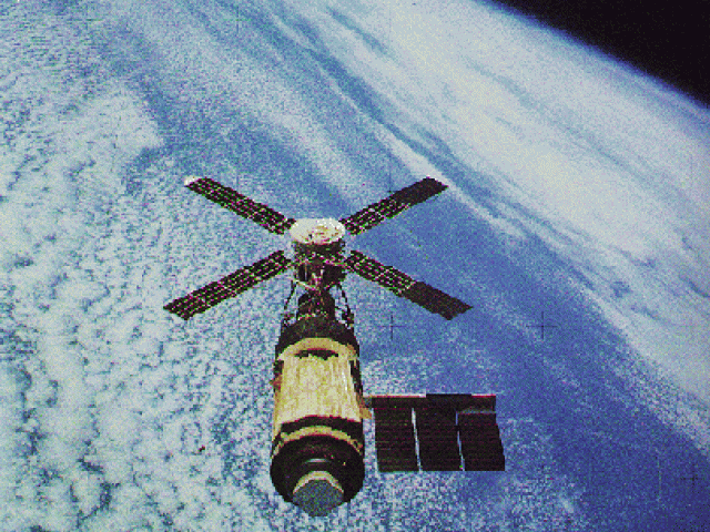 Skylab Over Earth