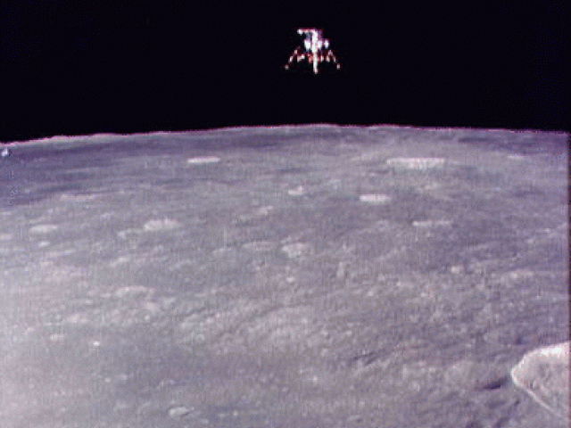 Apollo 12’s Lunar Module Descends