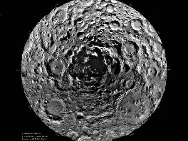 Shadow at the Lunar South Pole
