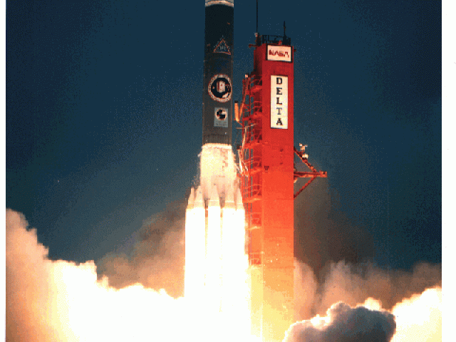A Delta Rocket Launches