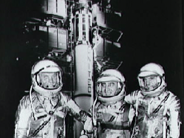 Mercury Astronauts and a Redstone