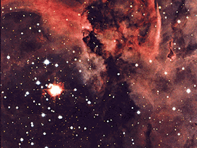 The Keyhole Nebula Near Eta Carinae