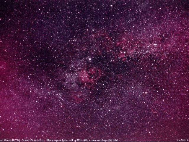 The Milky Way Near the Northern Cross