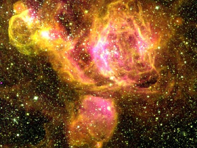 A Star Forming Region in the LMC