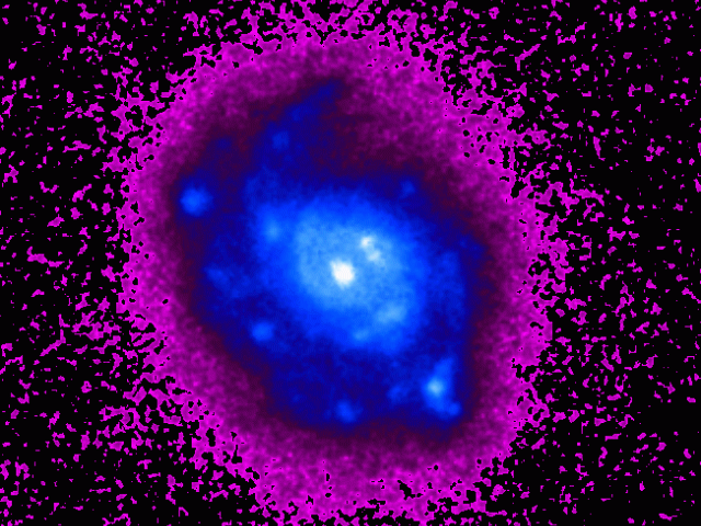 M77: Spiral with a Strange Glow
