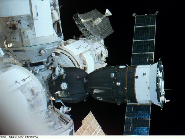 A Soyuz at Mir