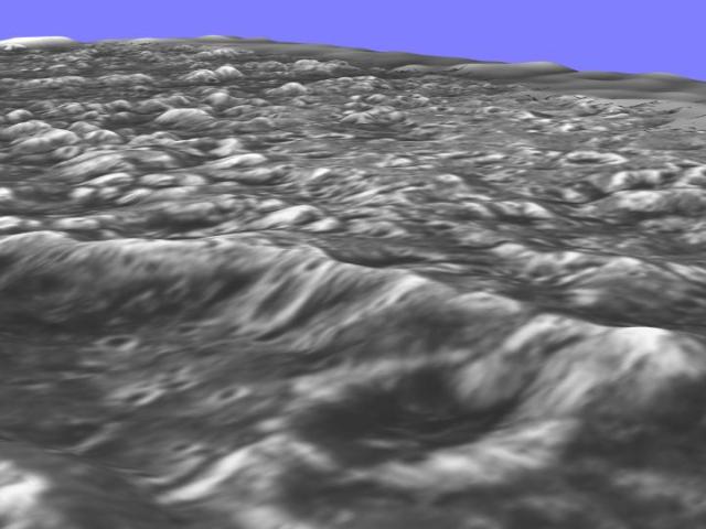 A Flyby View of Ganymede