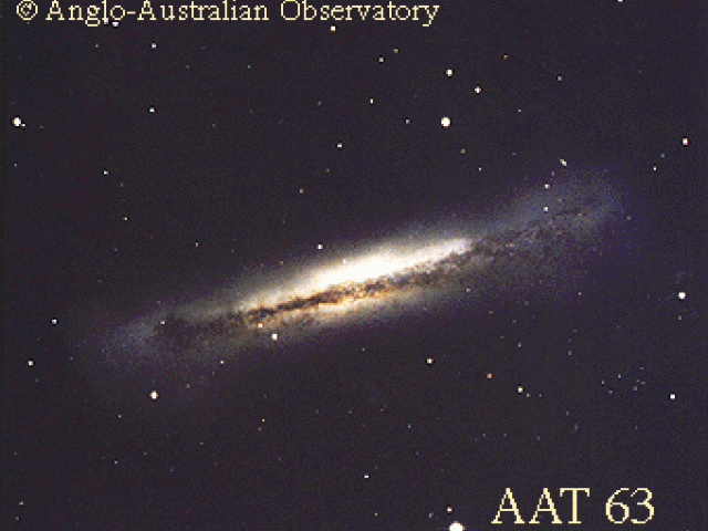 Spiral Galaxy NGC 3628 Edge On