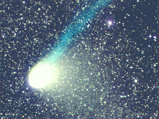 Comet Hale-Bopp Develops a Tail