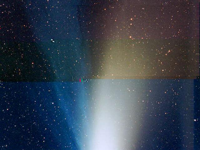 Comet Hale-Bopp’s Developing Tail