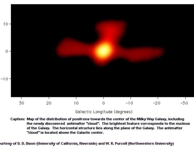 A Galactic Cloud of Antimatter