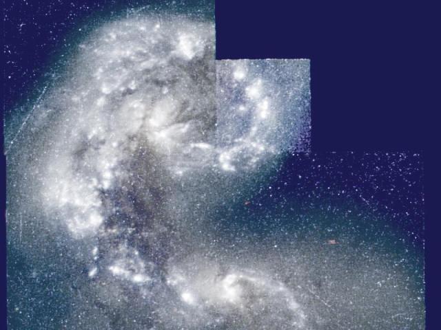 Bright Star Knots in NGC 4038
