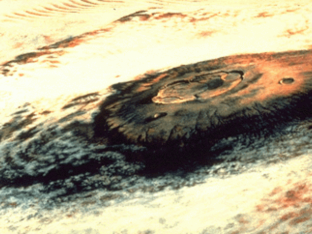 Olympus Mons on Mars: The Largest Volcano