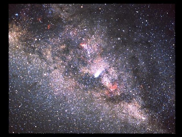 Comet Halley and the Milky Way
