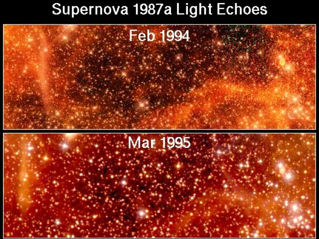 Moving Echoes Around SN 1987A