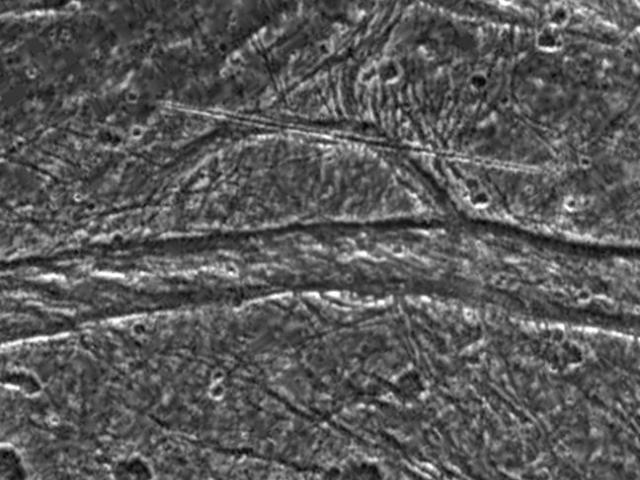Mysterious Features on Ganymede