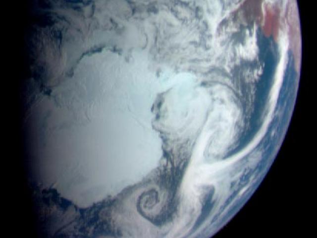 A Passing Spaceship Views Earth