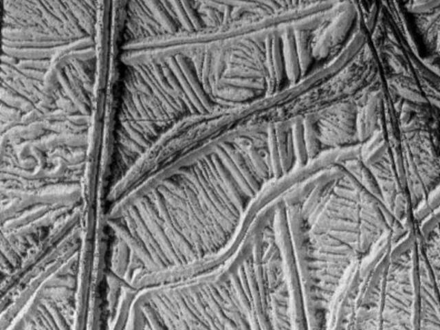 Cracks and Ridges on Europa