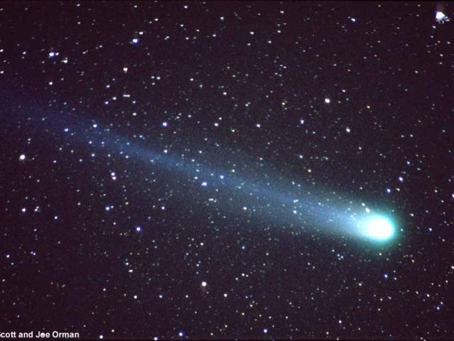 Hyakutake: Stars Through A Comet Tail