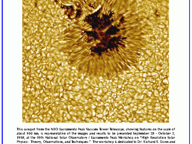 A Sunspot Up Close