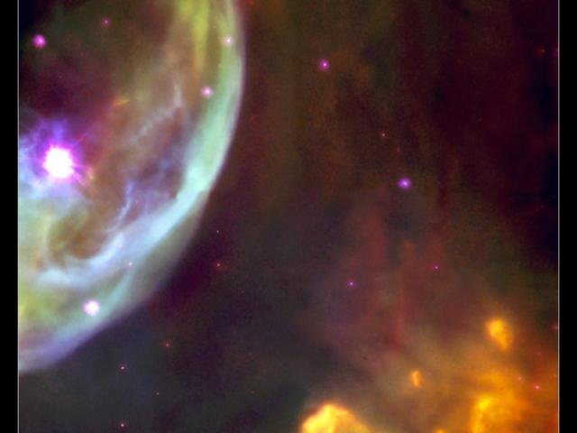 Close Up of the Bubble Nebula
