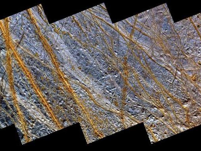 Plains and Ridges on Europa
