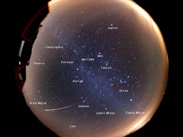 A Geminid from Gemini