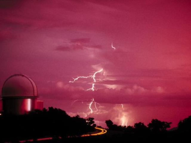 Telescope with Lightning
