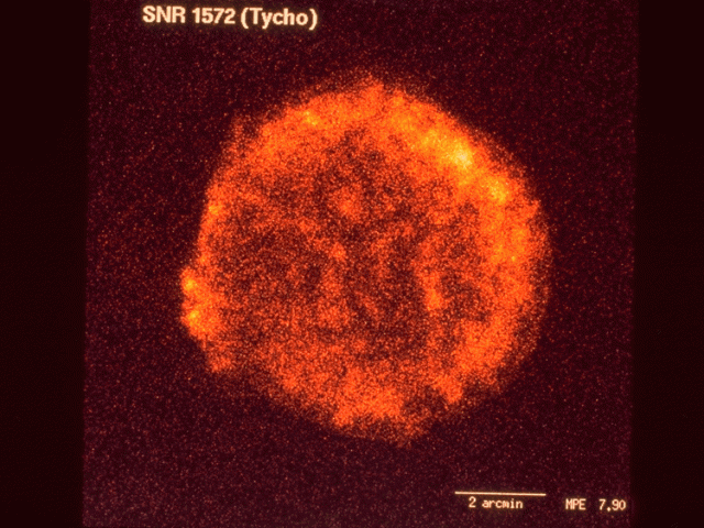 Tychos Supernova Remnant in X ray