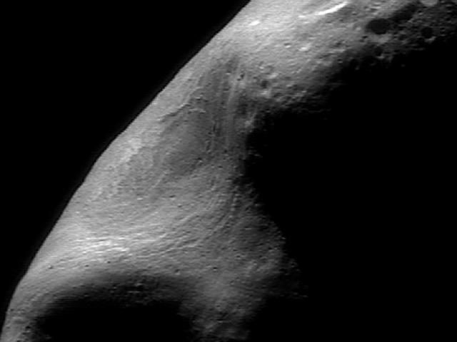 A Giant Gouge on Asteroid Eros