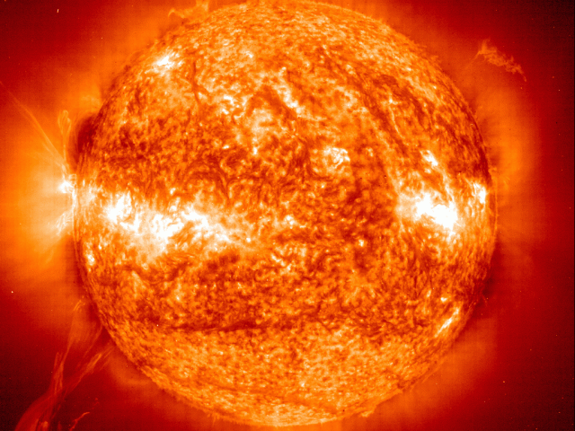 A Twisted Solar Eruptive Prominence