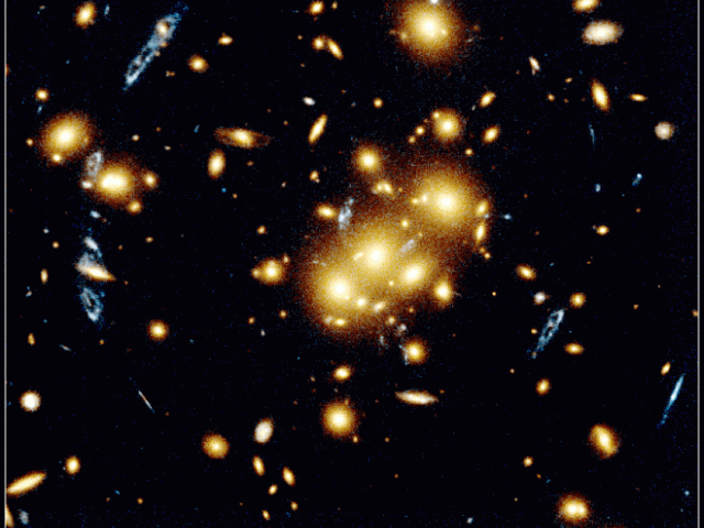 Giant Cluster Bends, Breaks Images