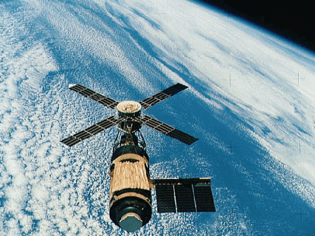 Skylab Over Earth