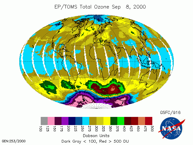 Antarctic Ozone Hole Widens