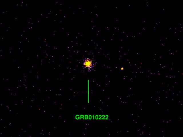 GRB010222: Gamma Ray Burst, X Ray Afterglow