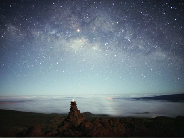 Moonlight, Mars and Milky Way