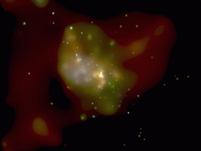 Galactic Center Flicker Indicates Black Hole