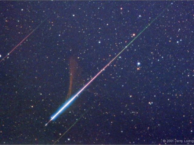 Fireball, Smoke Trail, Meteor Storm