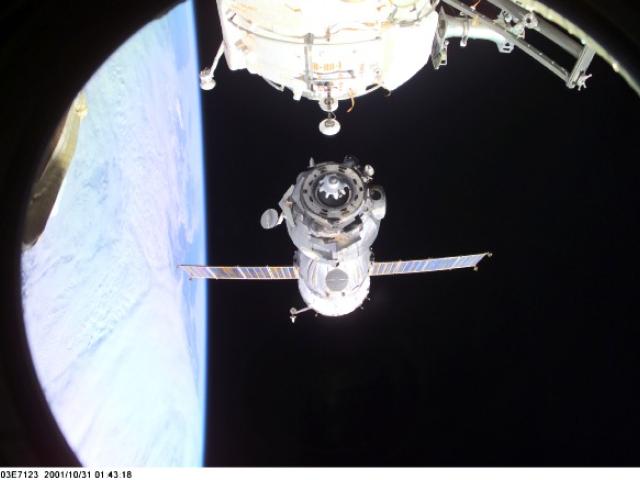 Leaving the International Space Station
