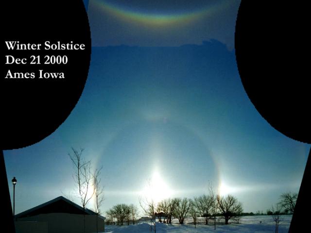 Sun Halo at Winter Solstice