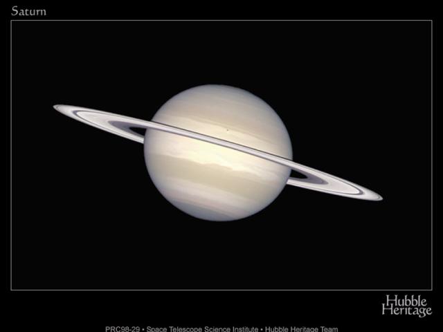 Natural Saturn On The Cassini Cruise
