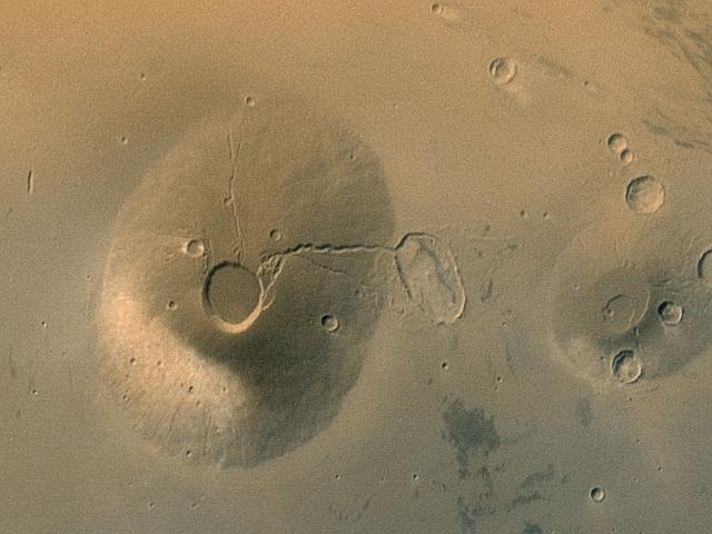 Ancient Volcanos of Mars