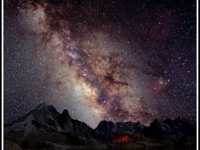 The Milky Way Over the French Alps