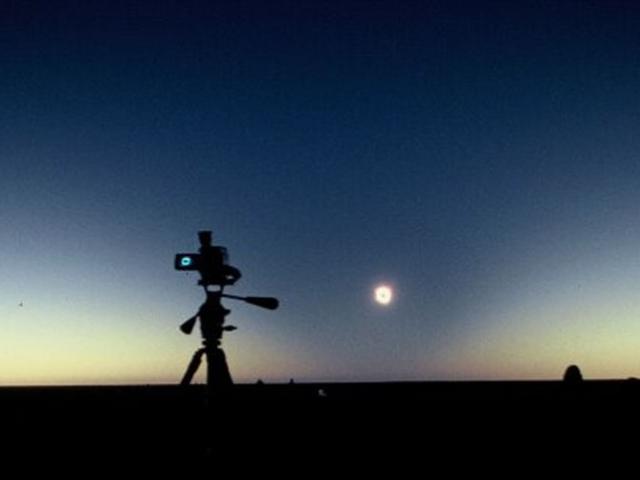 Shadow Cone of a Total Solar Eclipse