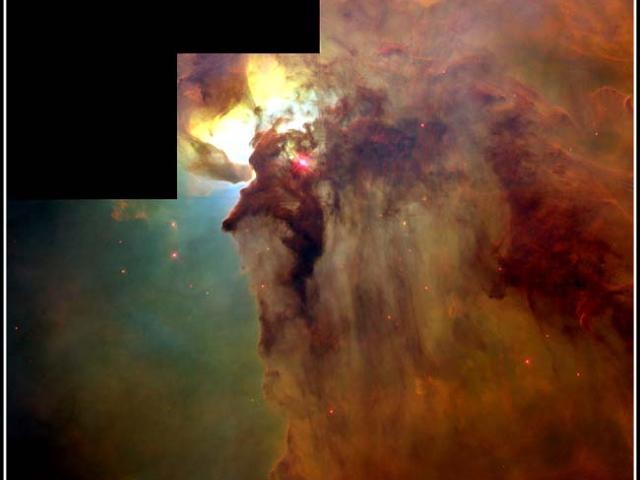 In the Center of the Lagoon Nebula