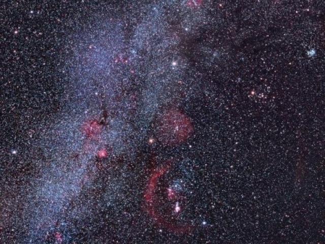 Clusters and Nebulae of the Hexagon
