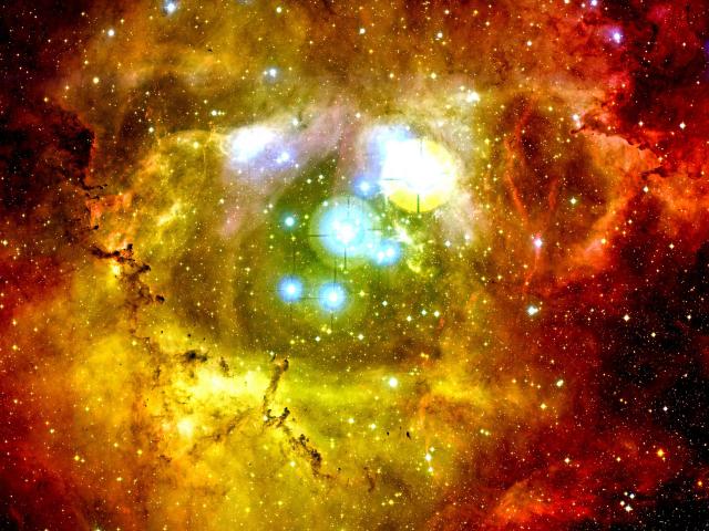 In the Center of the Rosette Nebula