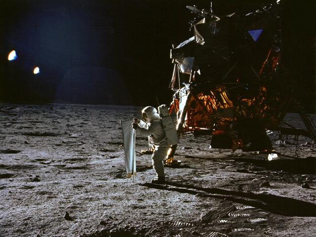 Apollo 11: Catching Some Sun