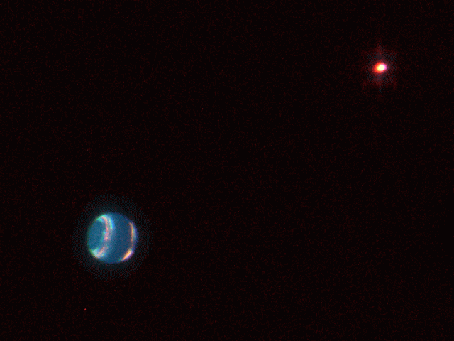 Neptune and Triton from Palomar