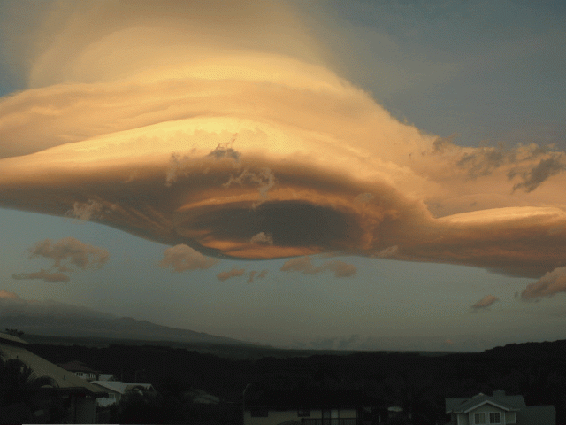 A Lenticular Cloud Over Hawaii